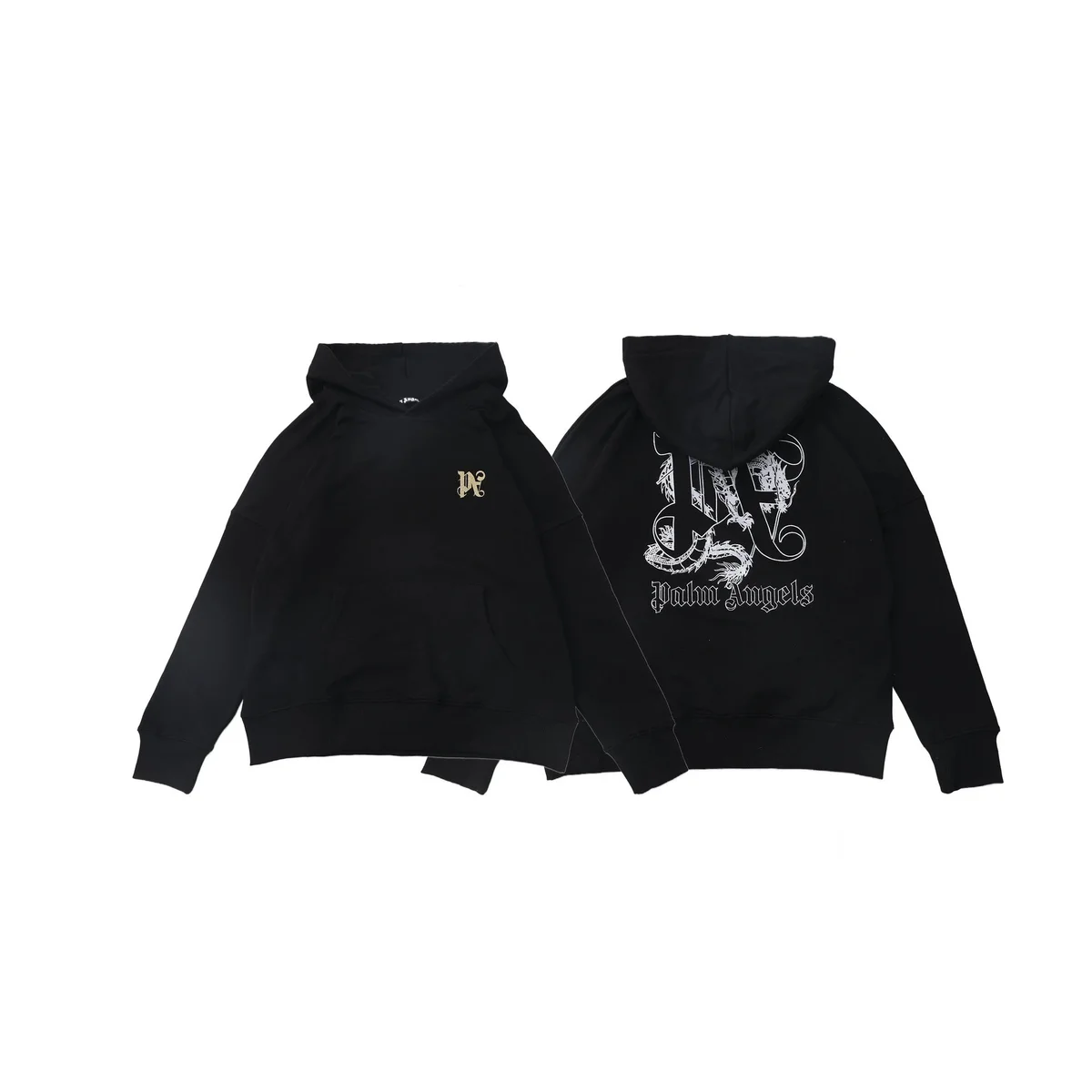 Palm Angels Palm Angels Bear Black Hoodie Black - 1
