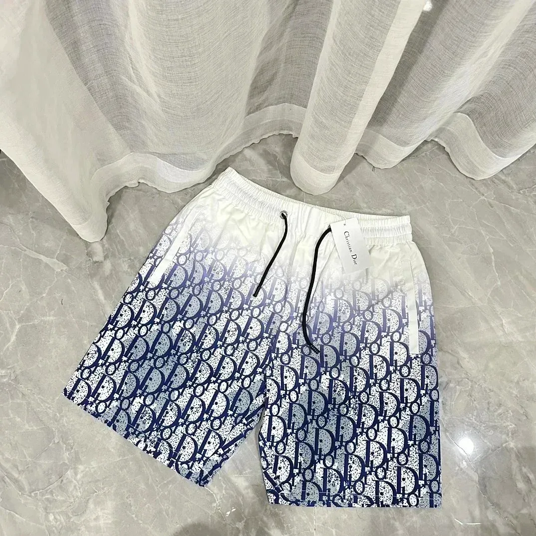 Dior Christian Dior Monogram Print Shorts White/Blue White - 1