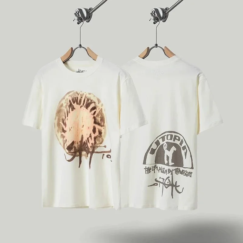 Other White Utopia Print T-Shirt White - 1
