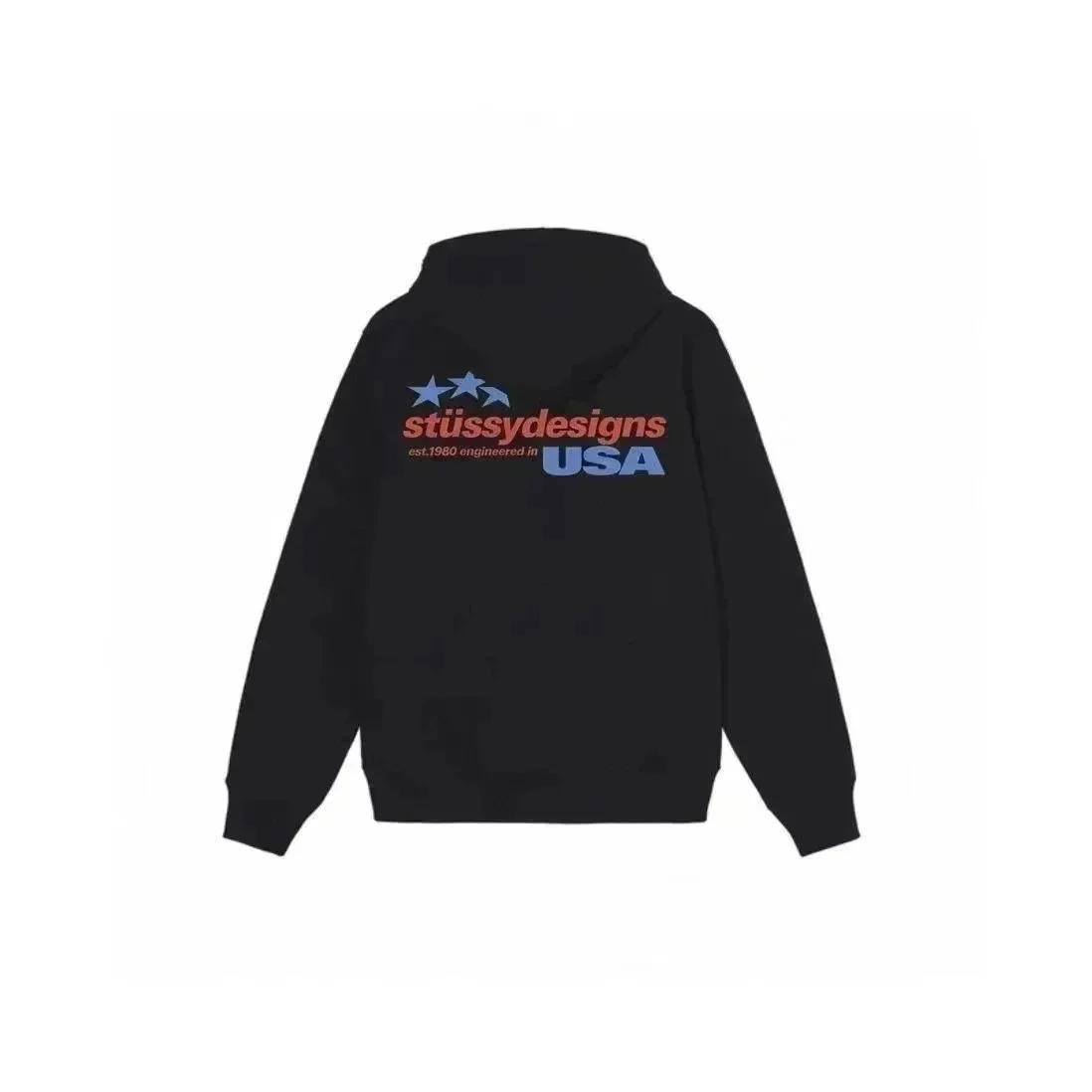 Stussy Stussy USA Graphic Hoodie Black Black - 1