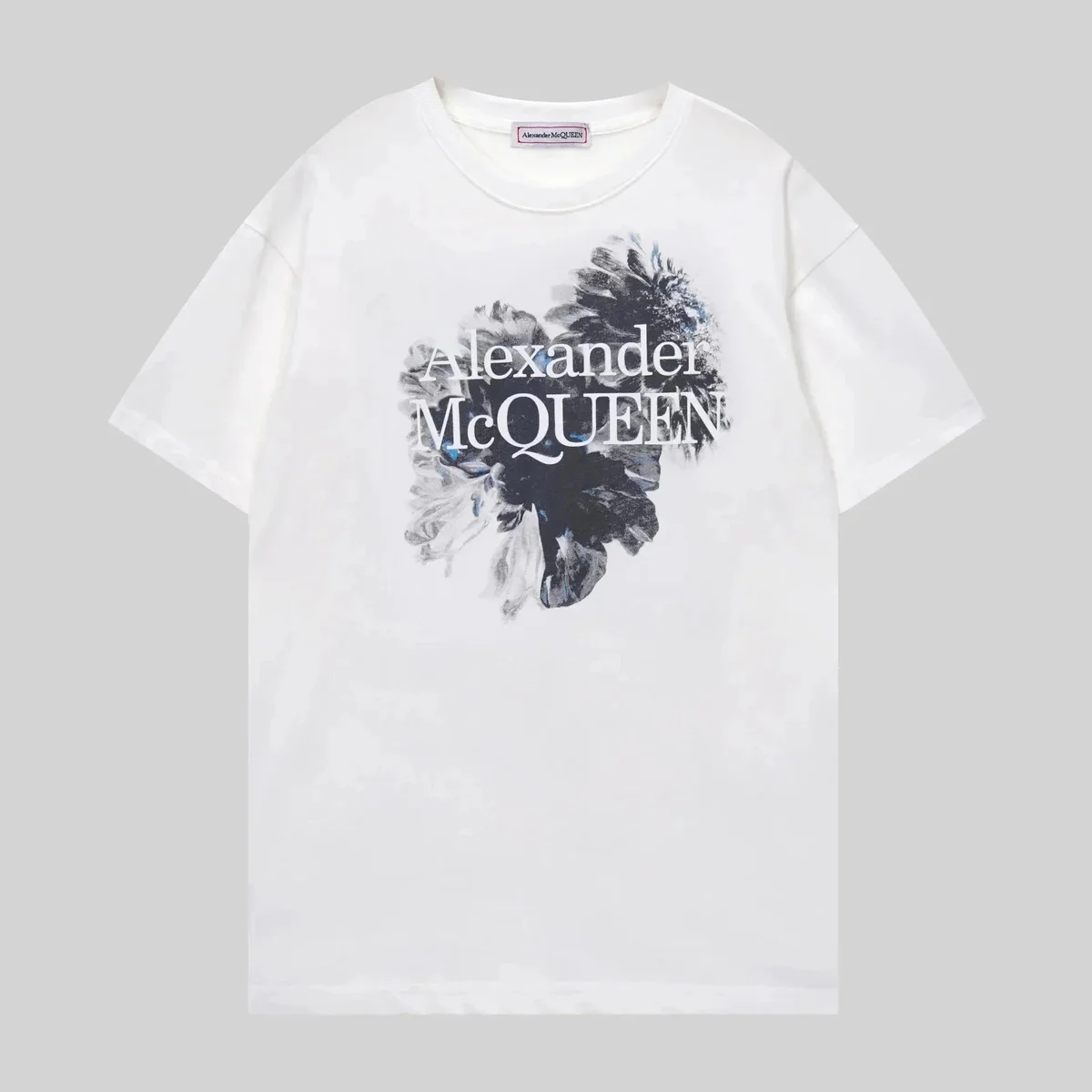 Alexander McQueen Alexander McQueen White Floral Print T-Shirt White - 1
