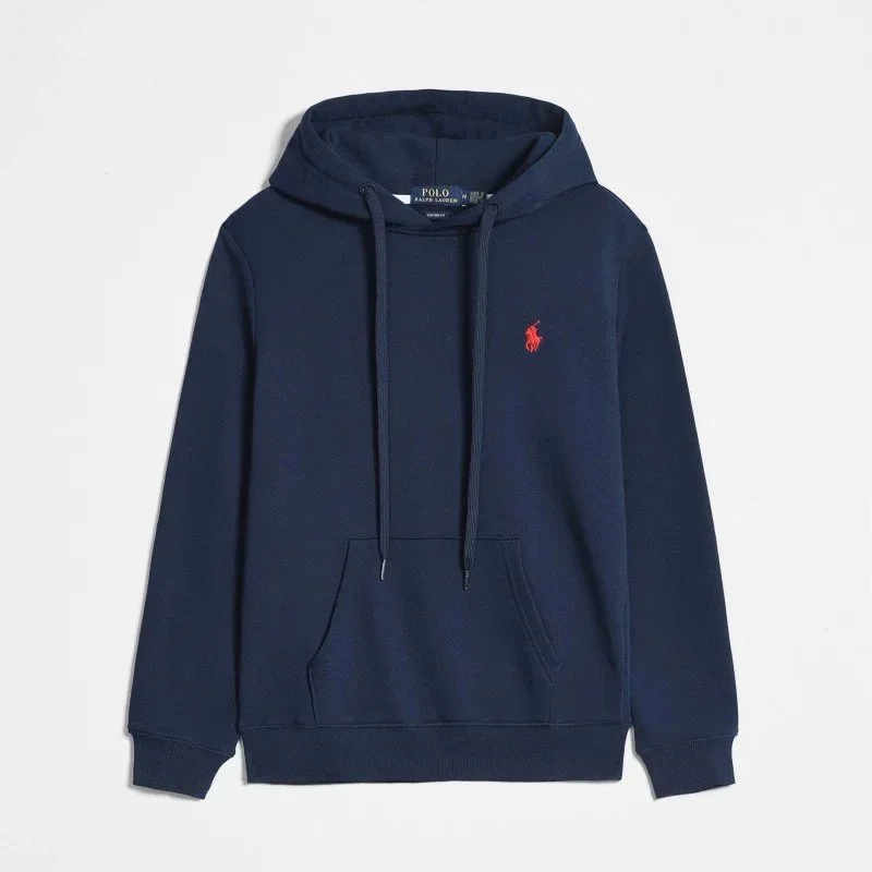 Polo Ralph Lauren Polo Ralph Lauren Navy Hoodie with Red Pony Logo Navy - 1