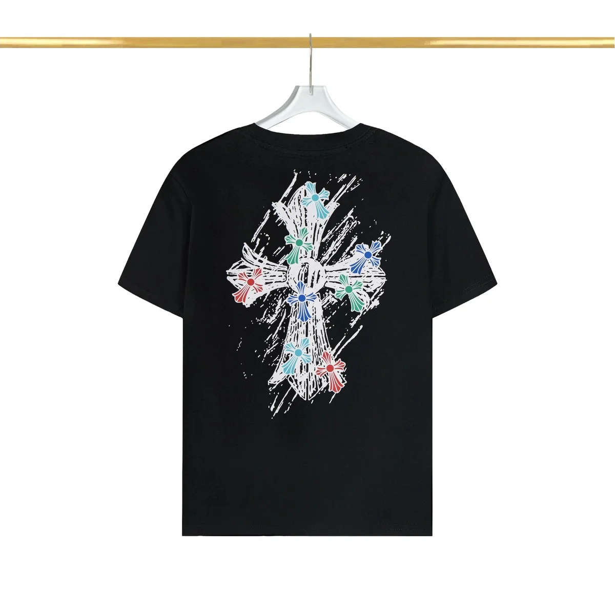Chrome Hearts Chrome Hearts Cross Print Black T-Shirt Black - 1