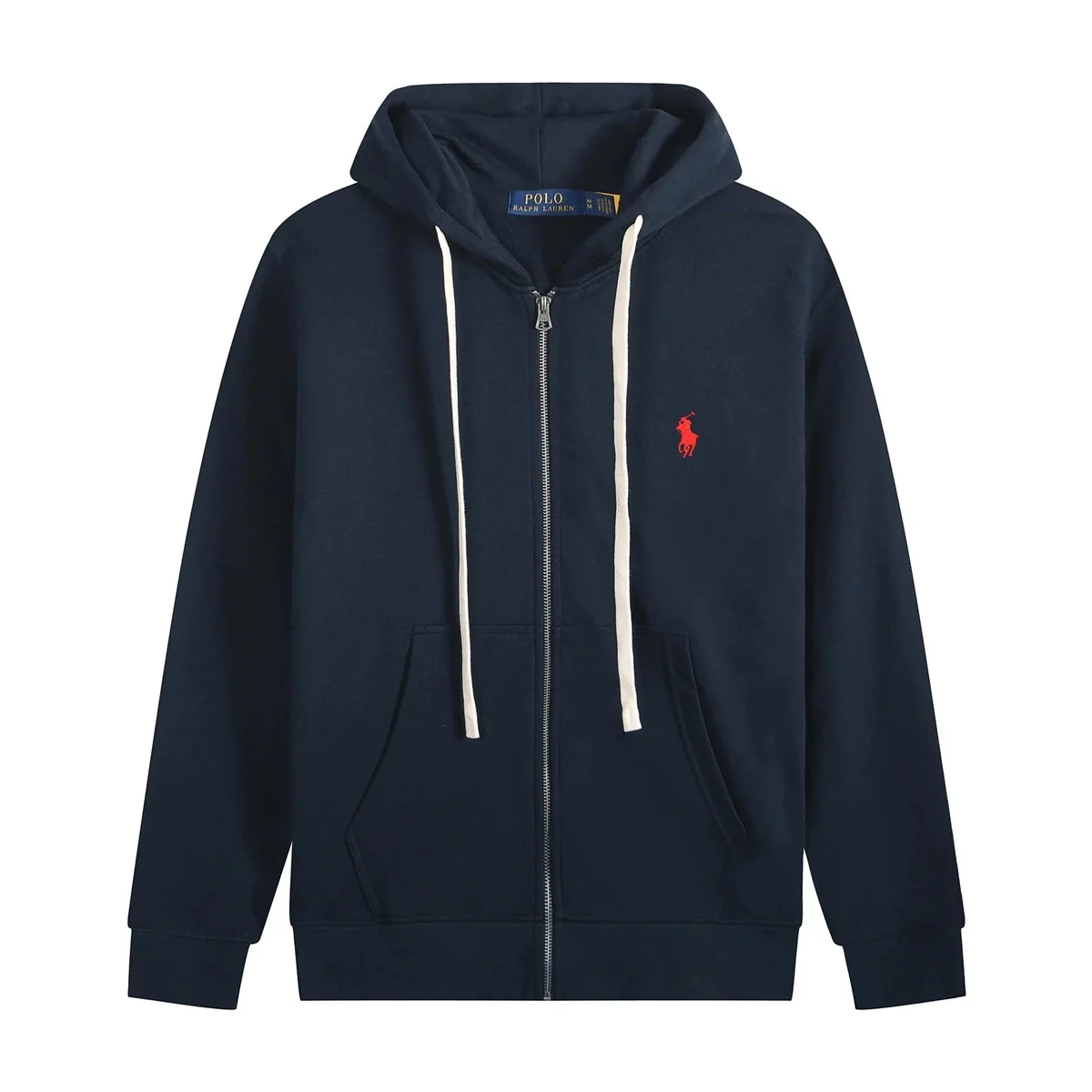 Polo Ralph Lauren Polo Ralph Lauren Navy Zip-Up Hoodie with Red Pony Logo Navy - 1