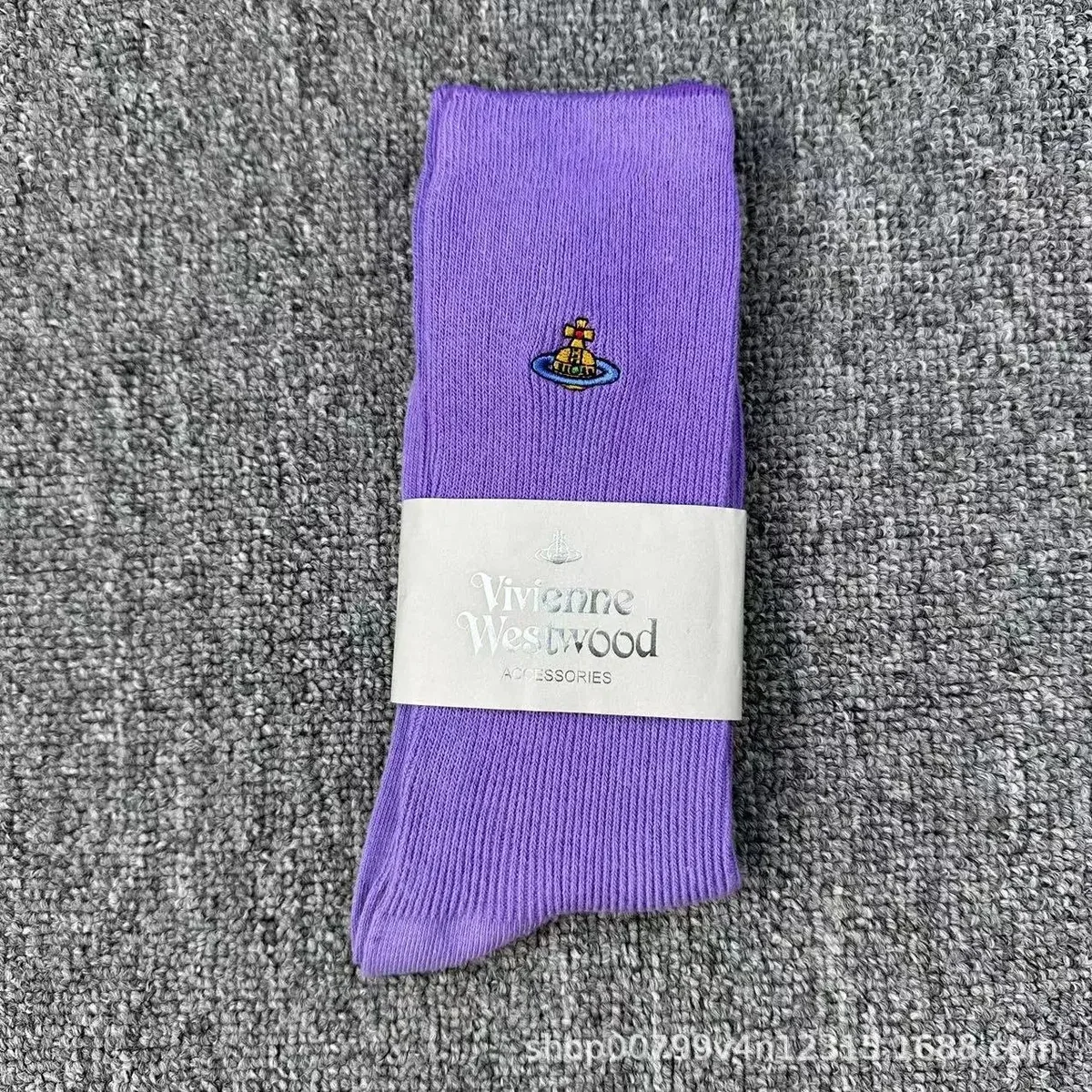 Vivienne Westwood Vivienne Westwood Orb Purple Socks Purple - 1