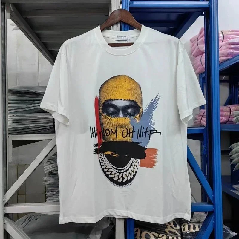 Other Unisex White Graphic T-Shirt with Mask Print White - 1