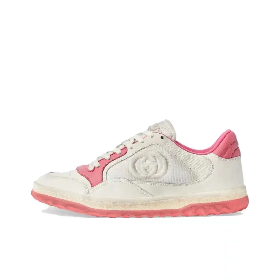Gucci Gucci GG Marmont White & Pink Sneakers White - 1