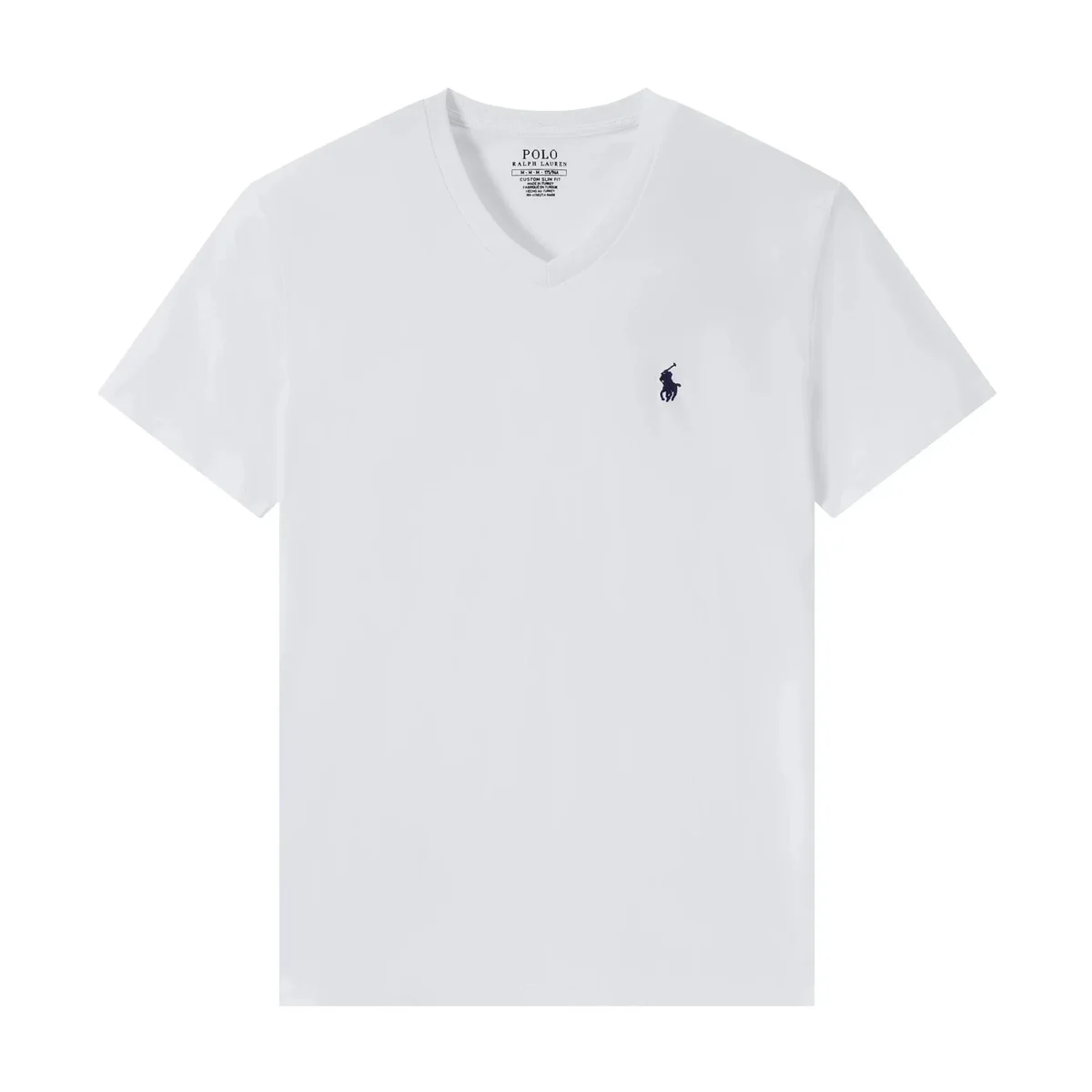 Polo Ralph Lauren Polo Ralph Lauren White V-Neck T-Shirt White - 1