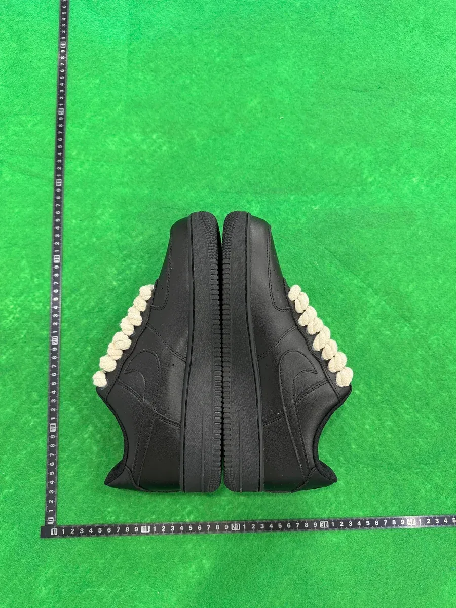 Nike Nike Air Force 1 Triple Black with Braided Accents Sneakers Black - 1