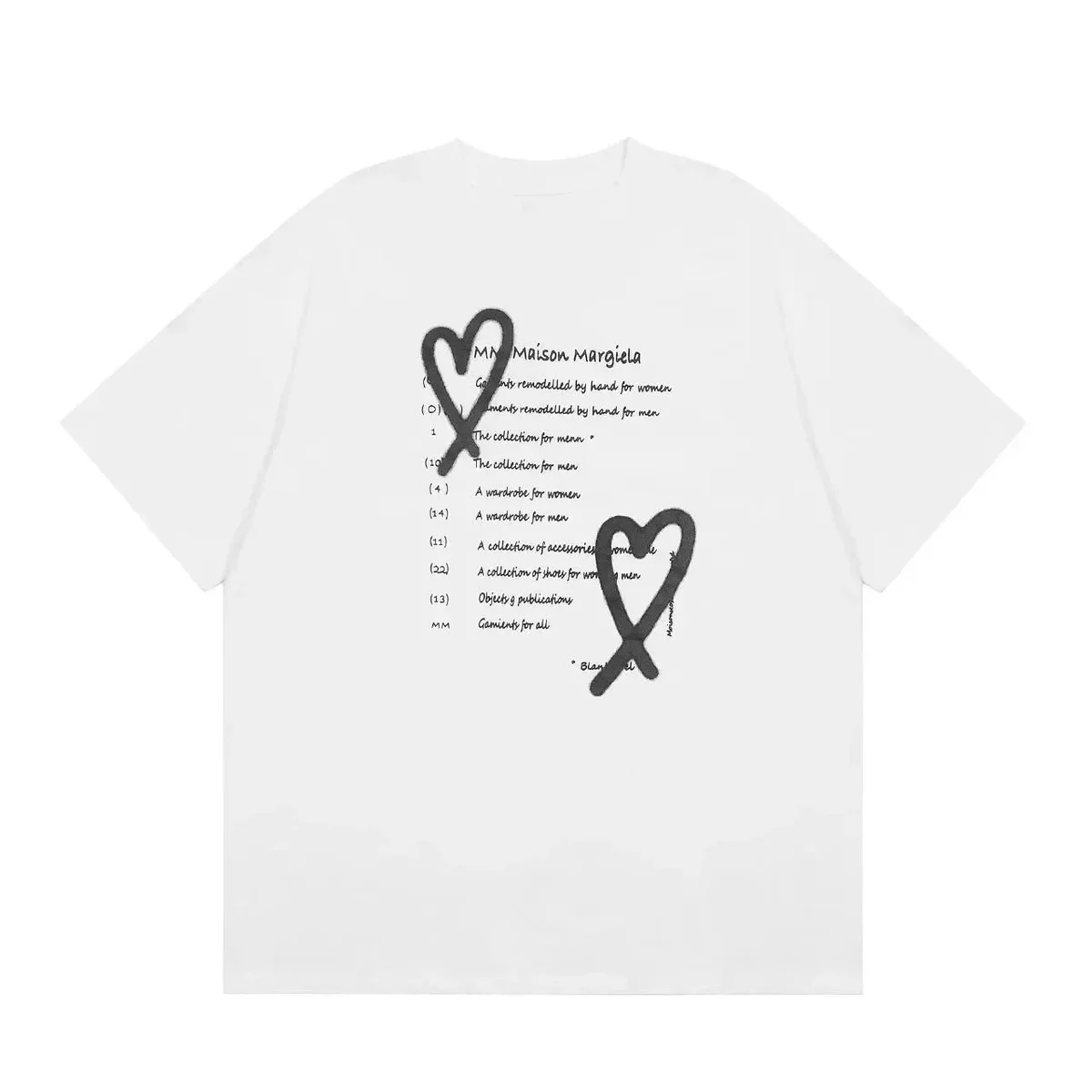 Maison Margiela Maison Margiela Painted T-Shirt White White - 1