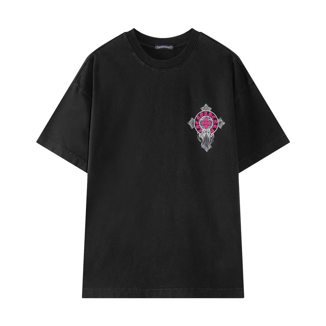 Chrome Hearts Chrome Hearts Cross Embroidered Black T-Shirt Black - 1
