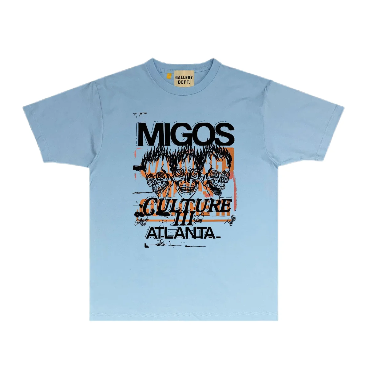 Gallery Dept. Gallery Dept. Migos Culture III Atlanta T-Shirt Blue - 1