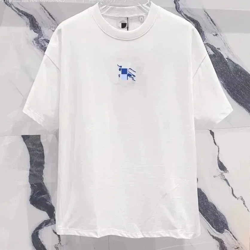 Essentials White Solid T-Shirt with Blue Graphic White - 1