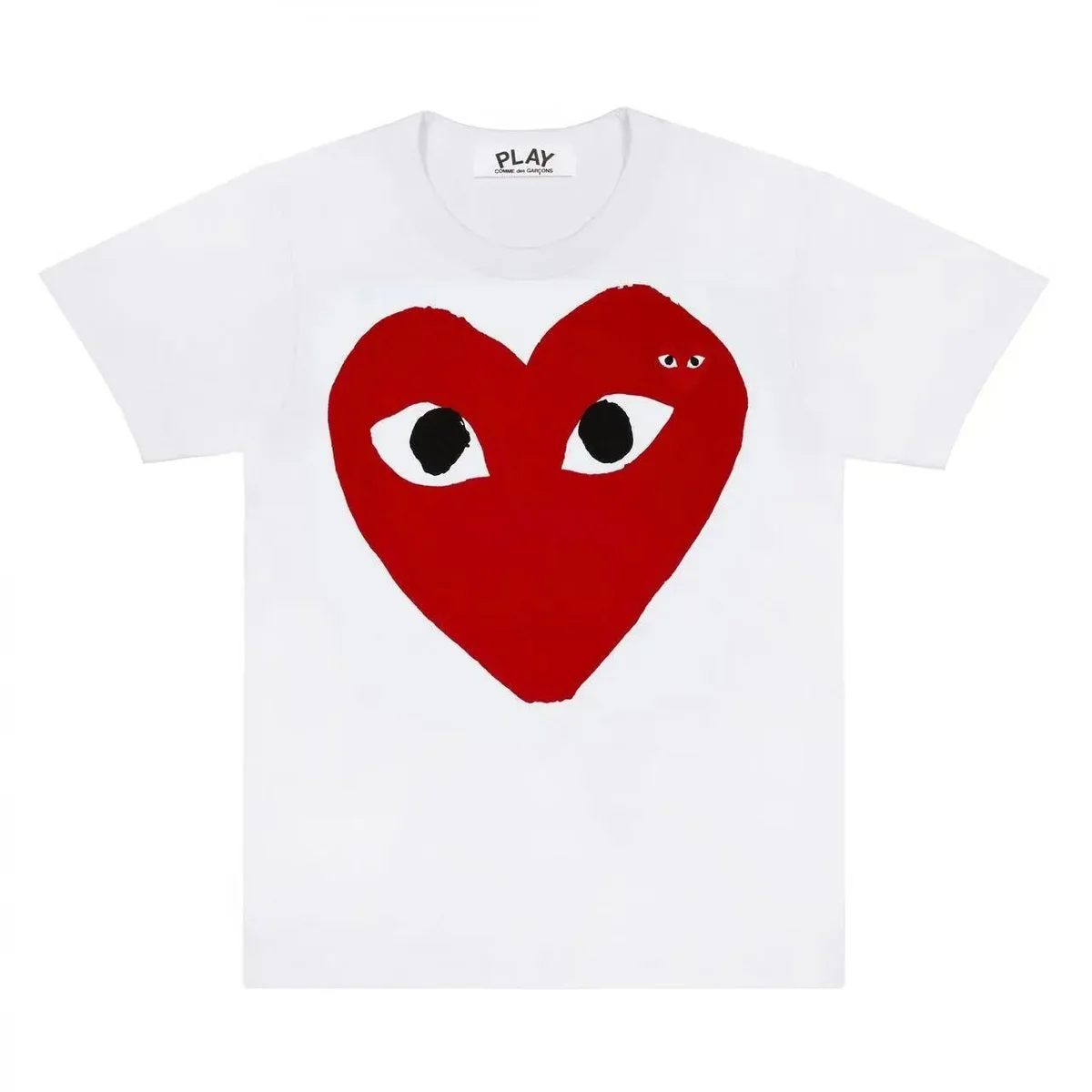 Comme des Garçons Comme des Garçons Play Heart T-Shirt White White - 1