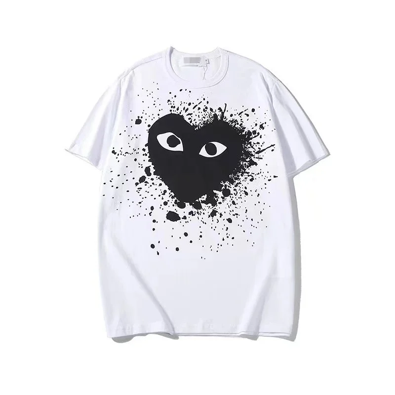 Comme des Garçons Comme des Garçons White Heart Print T-Shirt White - 1