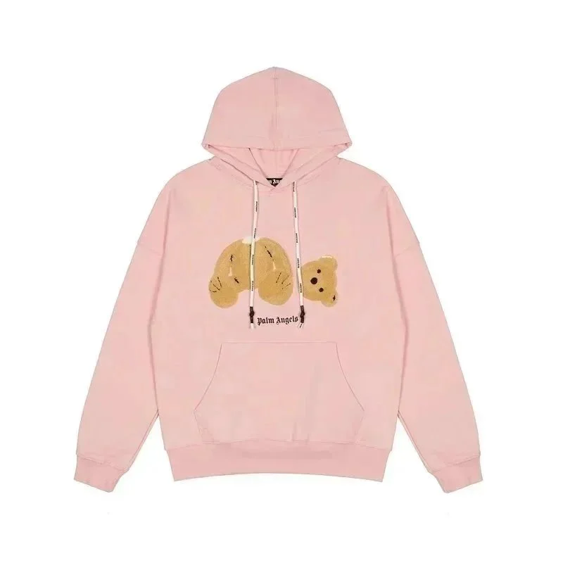 Palm Angels Palm Angels Bear Pink Hoodie Pink - 1