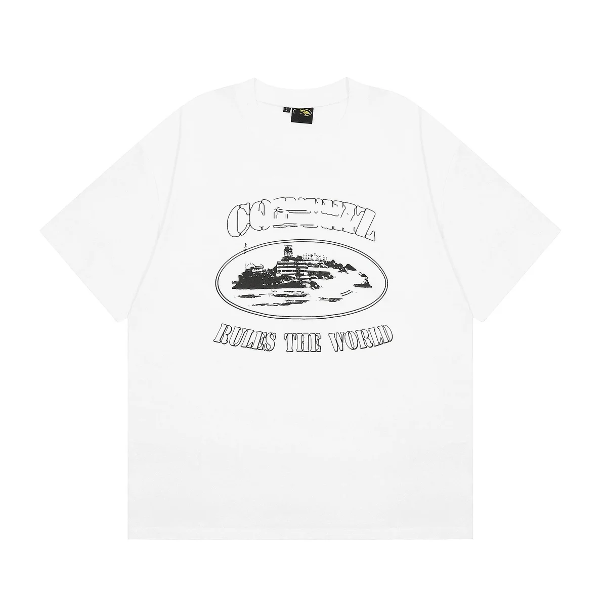Other Unisex White 'Rules the World' Graphic T-Shirt White - 1