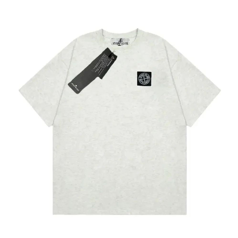 Stone Island Stone Island Grey Logo T-Shirt Grey