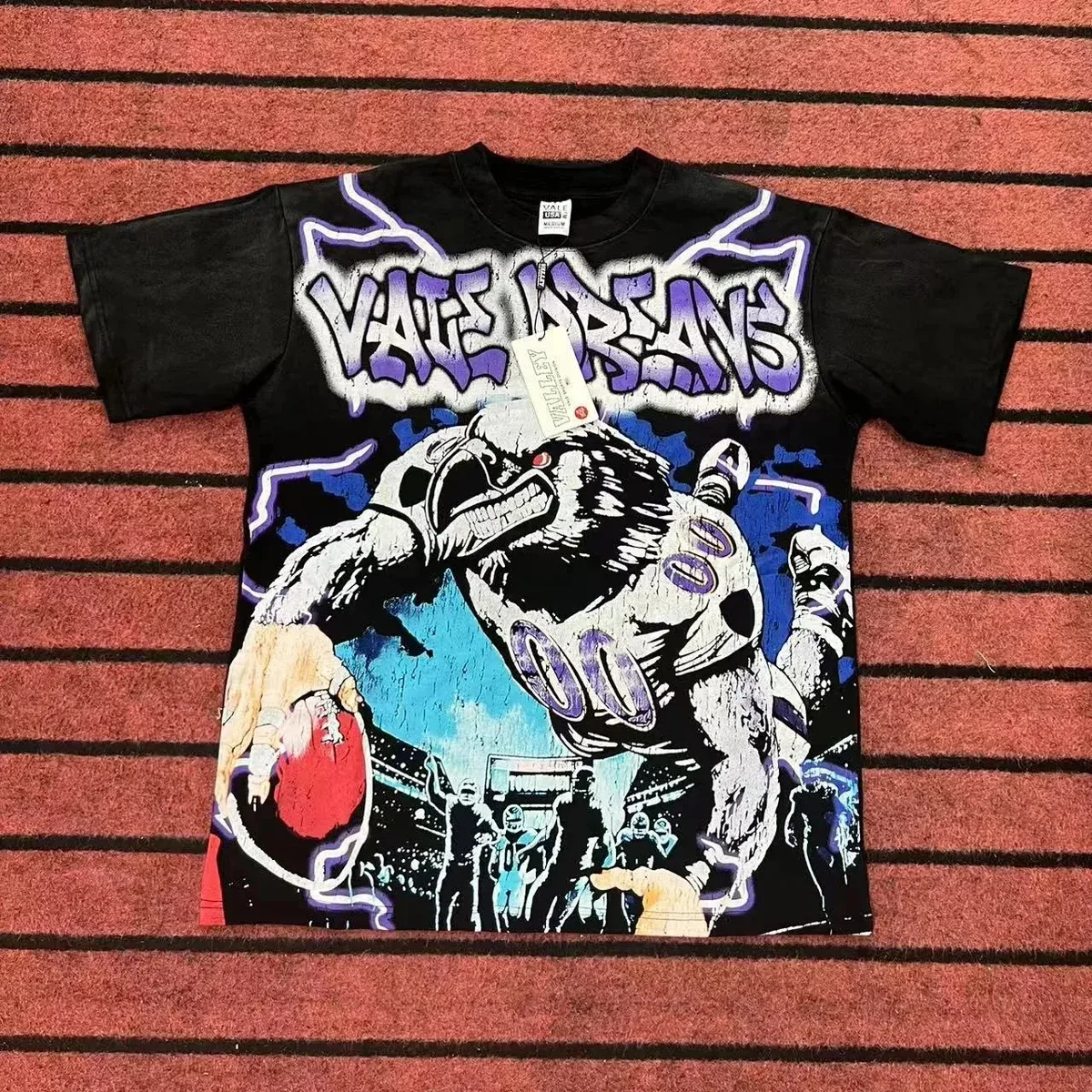 Other Unisex Black 'Vale Urbans' Graphic T-Shirt Black - 1