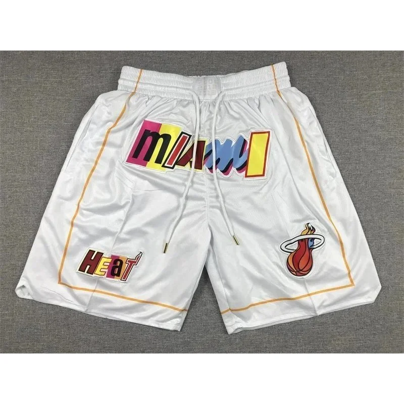 Other Miami Heat Basketball Shorts White White - 1