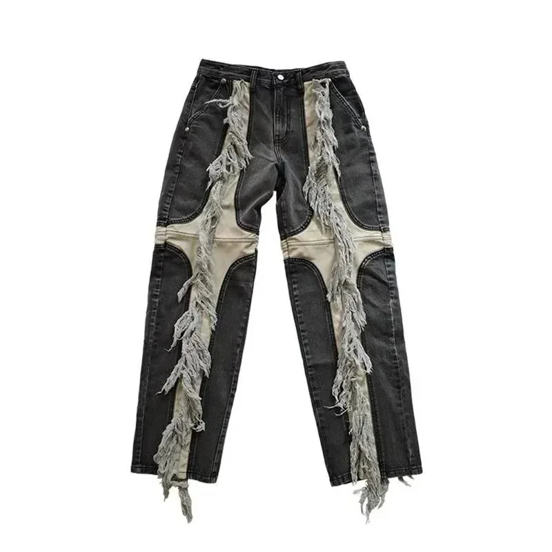 Other Distressed Fringe Jeans Black Black - 1