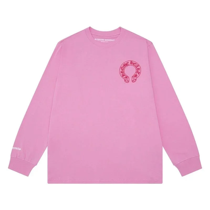 Chrome Hearts Chrome Hearts Pink Bear Logo Long Sleeve T-Shirt Pink - 1