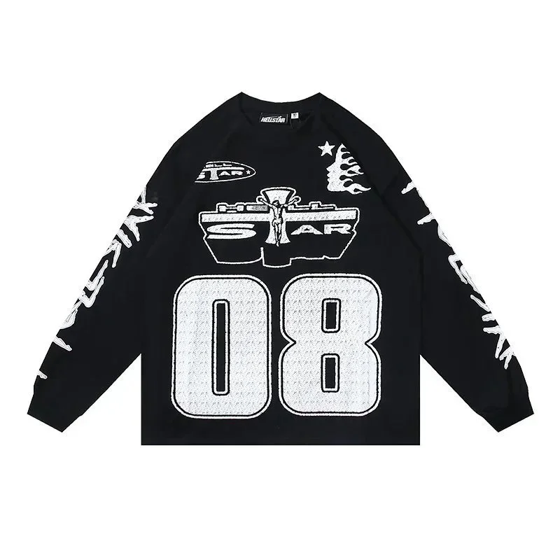 Hellstar Hellstar Studios '08' Long Sleeve T-Shirt Black Black - 1