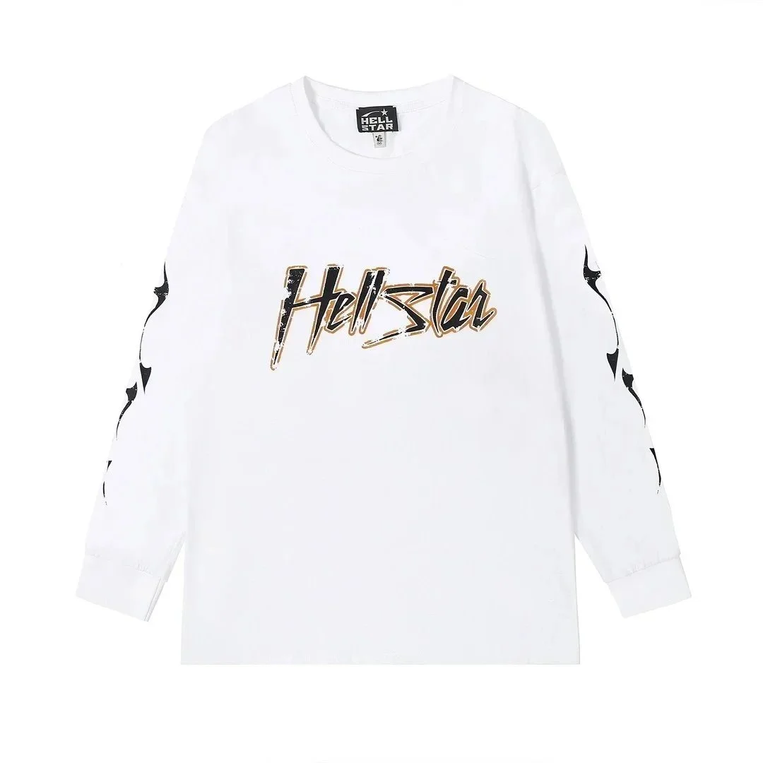 Hellstar Hellstar White 'HellStar' Long Sleeve T-Shirt White - 1