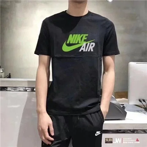 Nike Nike Air Black Green T-Shirt Black - 1