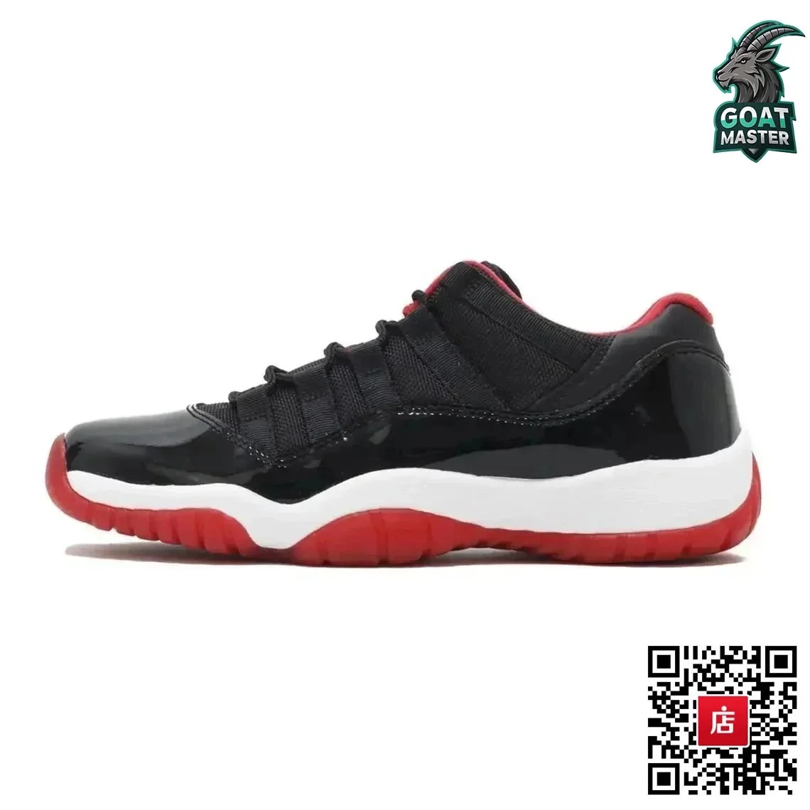 Jordan Nike Air Jordan 11 Low 'Bred' Sneakers Black - 1