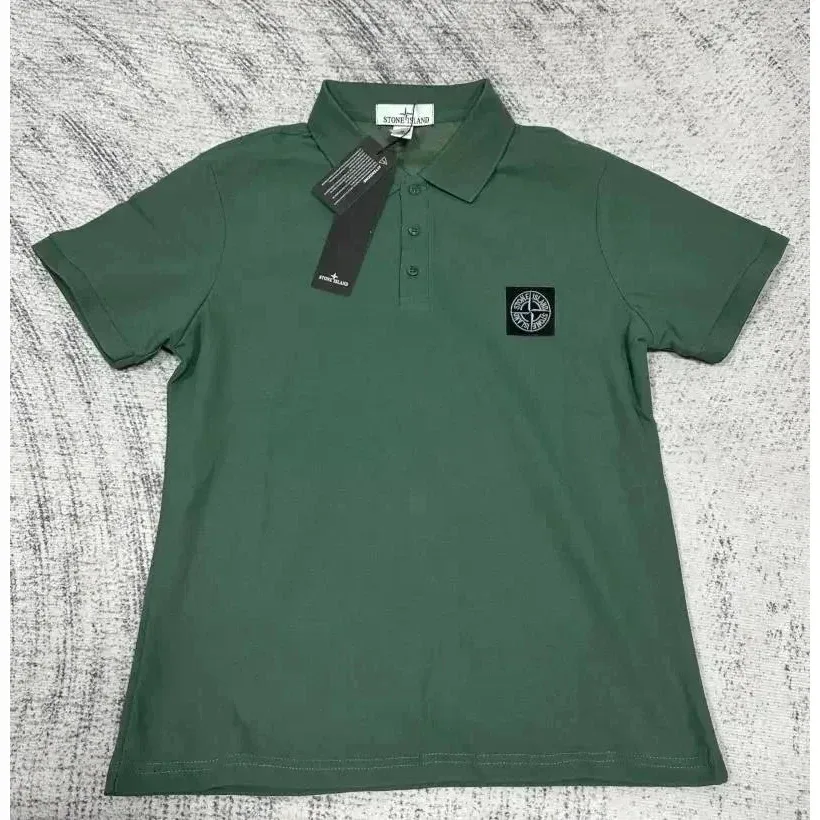 Stone Island Stone Island Polo Shirt Green Solid T-Shirt Green