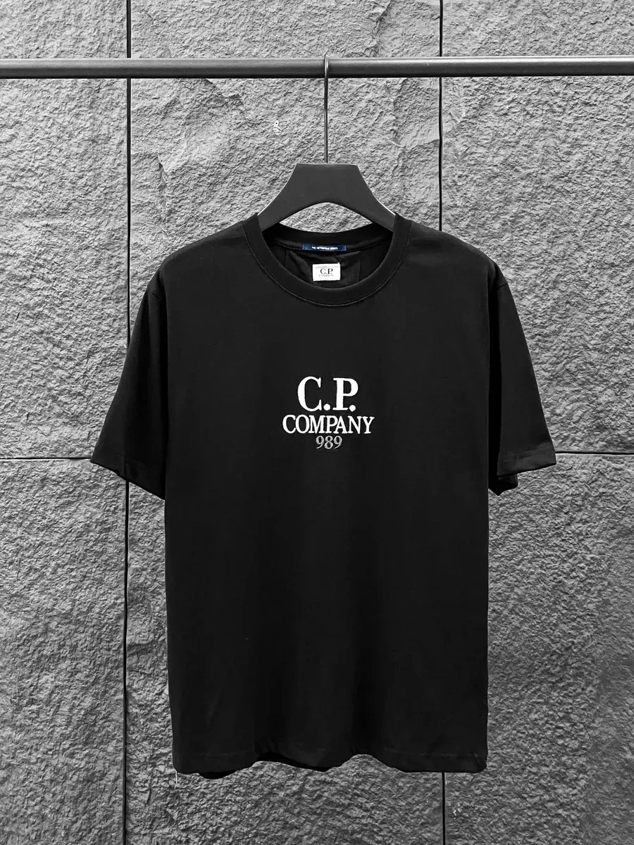 CP Company C.P. Company Black Logo T-Shirt Black - 1