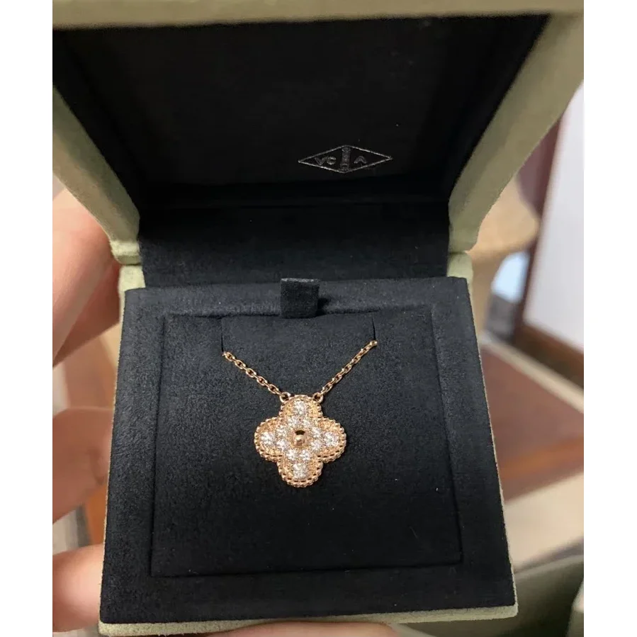 Van Cleef & Arpels Van Cleef & Arpels Alhambra Rose Gold Diamond Necklace Gold - 1