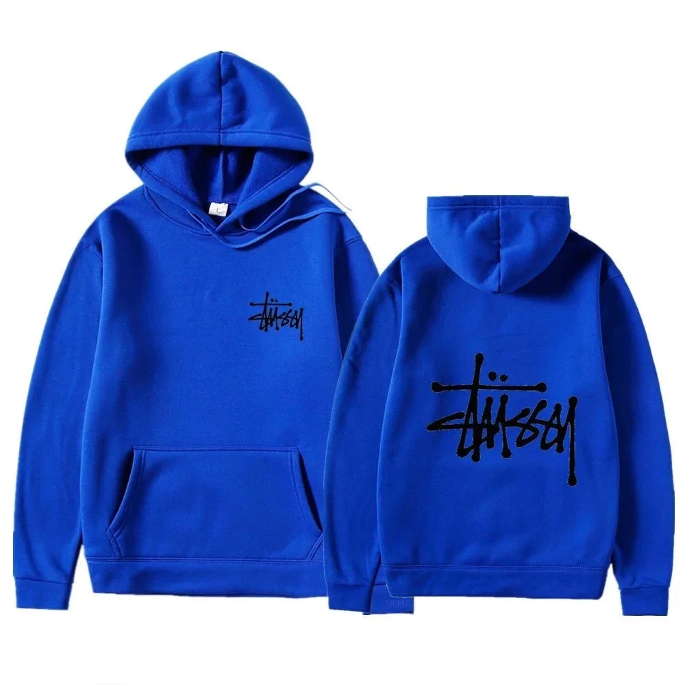 Stussy Stussy Blue Basic Logo Hoodie Blue - 1
