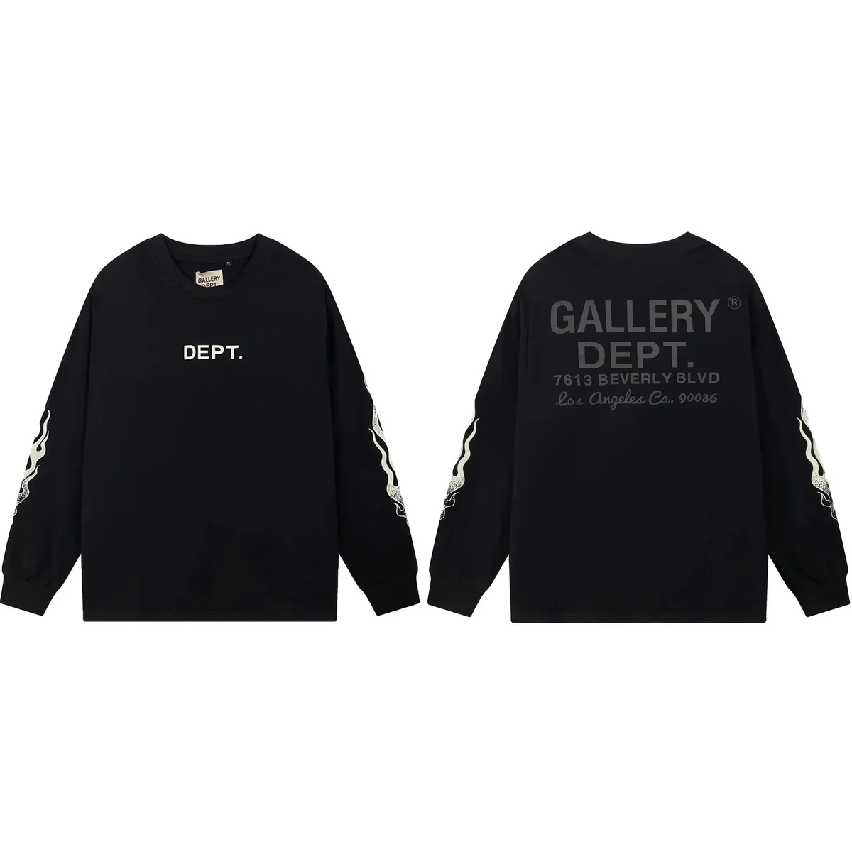 Gallery Dept. Gallery Dept. DEPT. Black Long Sleeve T-Shirt Black - 1