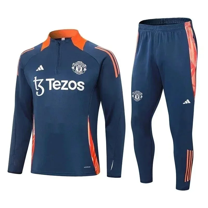Adidas Adidas Manchester United Training Set Navy/Orange Tracksuit Navy - 1