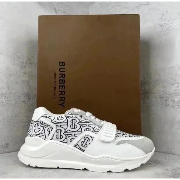 Burberry Burberry TB Monogram White & Black Sneakers White - 1