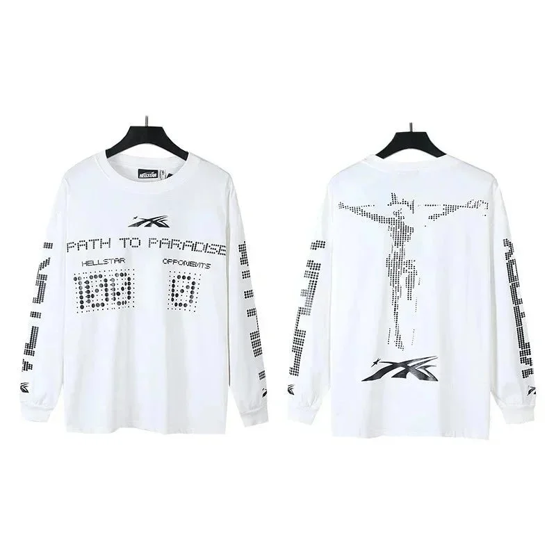 Hellstar Hellstar Path to Paradise White Long Sleeve T-Shirt White - 1