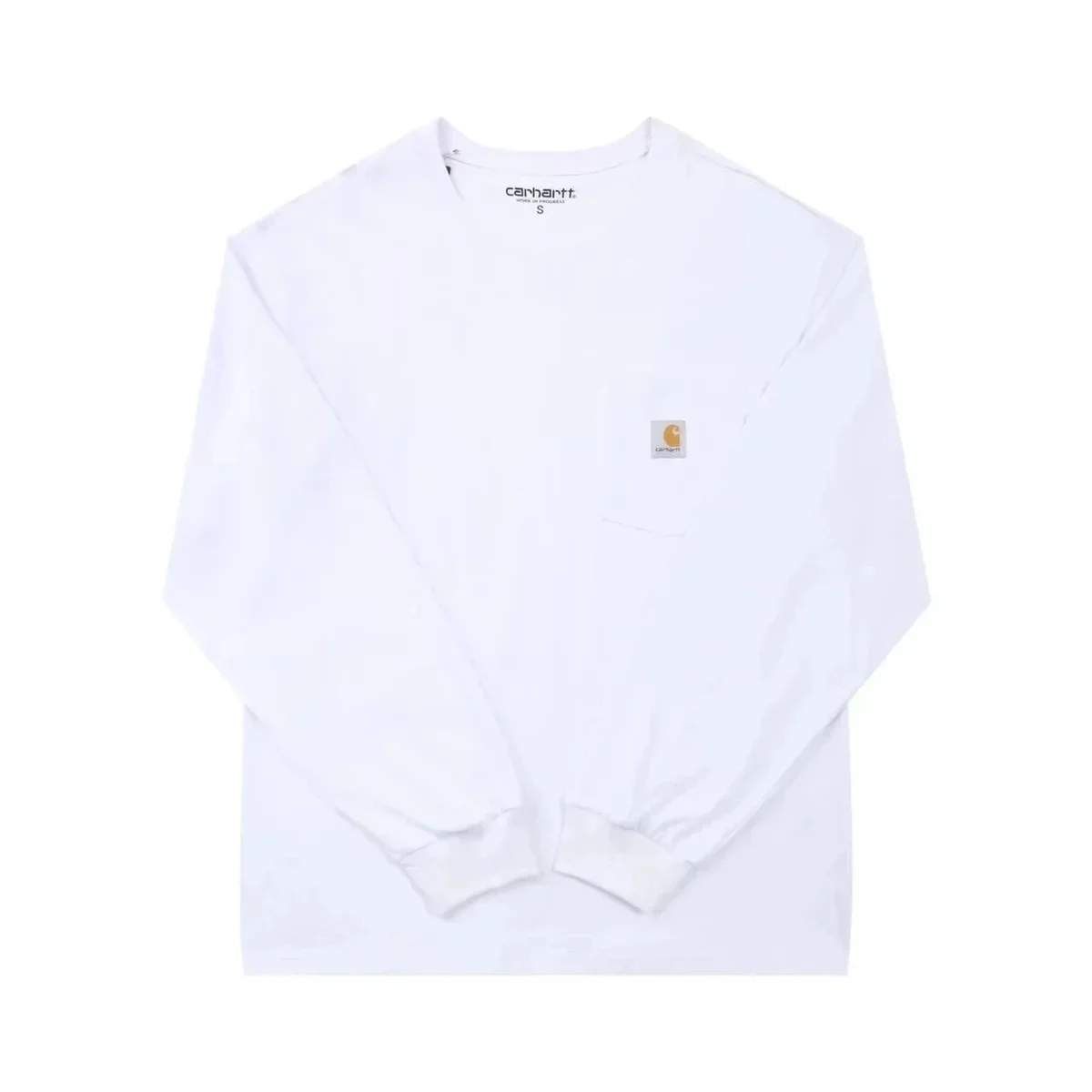 Carhartt Carhartt White Long Sleeve T-Shirt White - 1