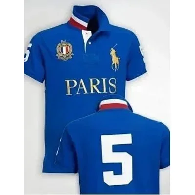 Polo Ralph Lauren Polo Ralph Lauren Big Pony Paris Blue Polo Shirt Blue - 1
