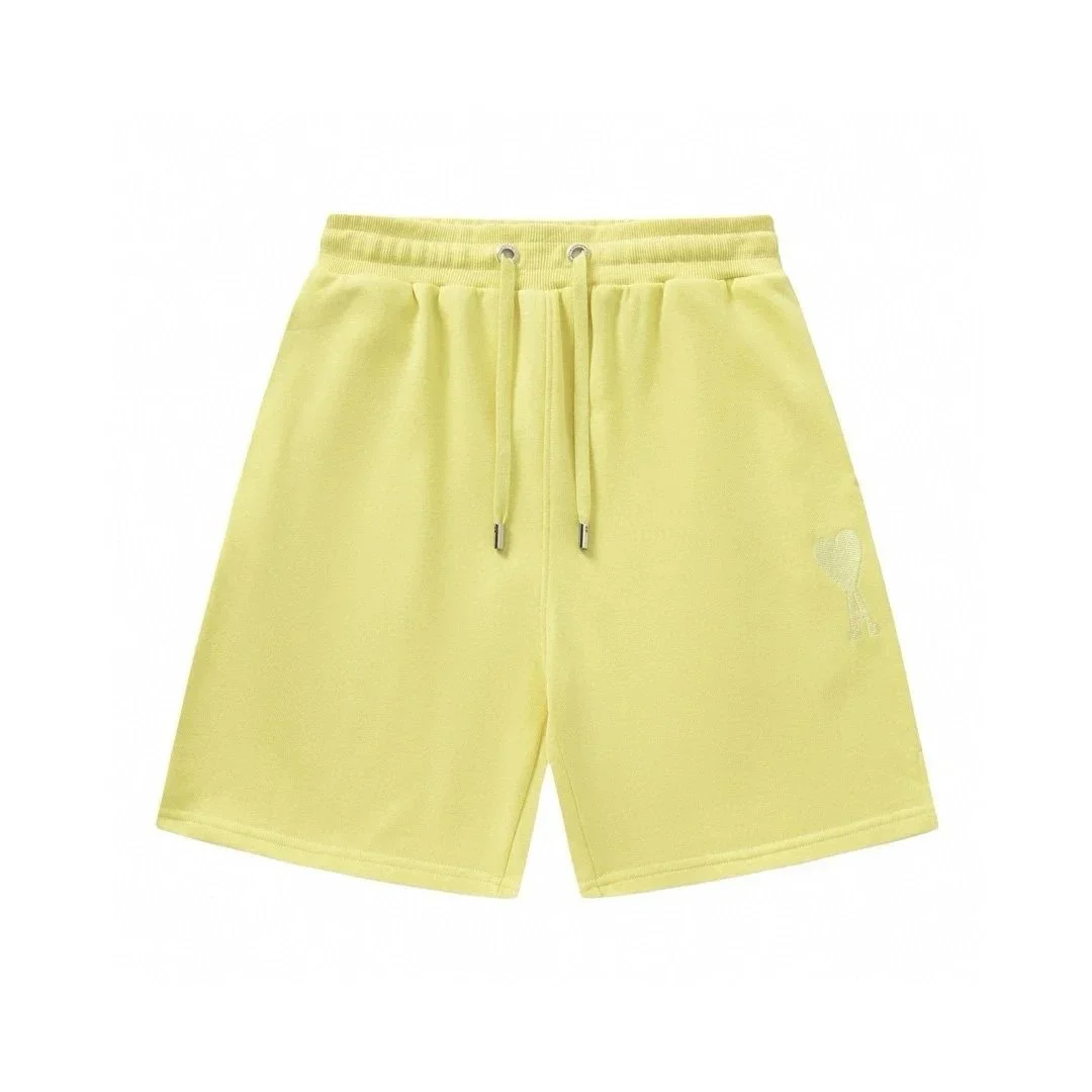 Acne Studios Acne Studios Face Yellow Shorts Yellow - 1