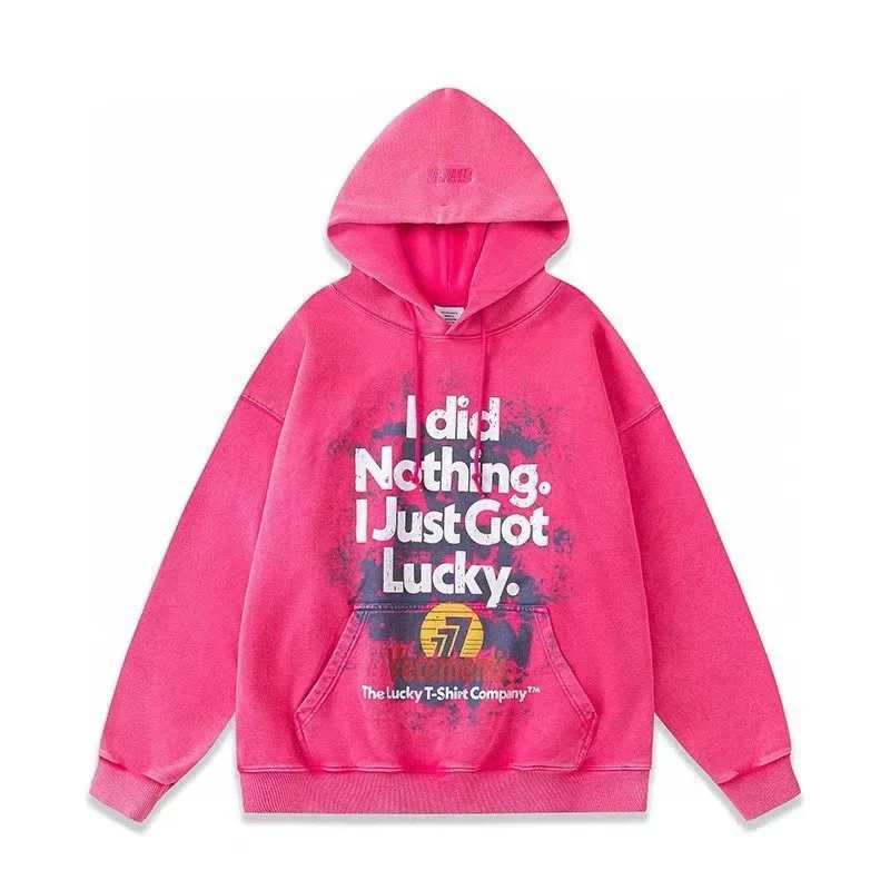 Other Unisex Pink 'I Did Nothing' Hoodie Pink - 1