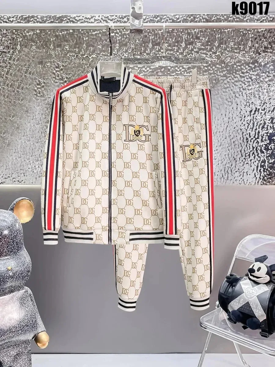 Dolce & Gabbana Dolce & Gabbana Monogram Tracksuit Set Cream Cream - 1