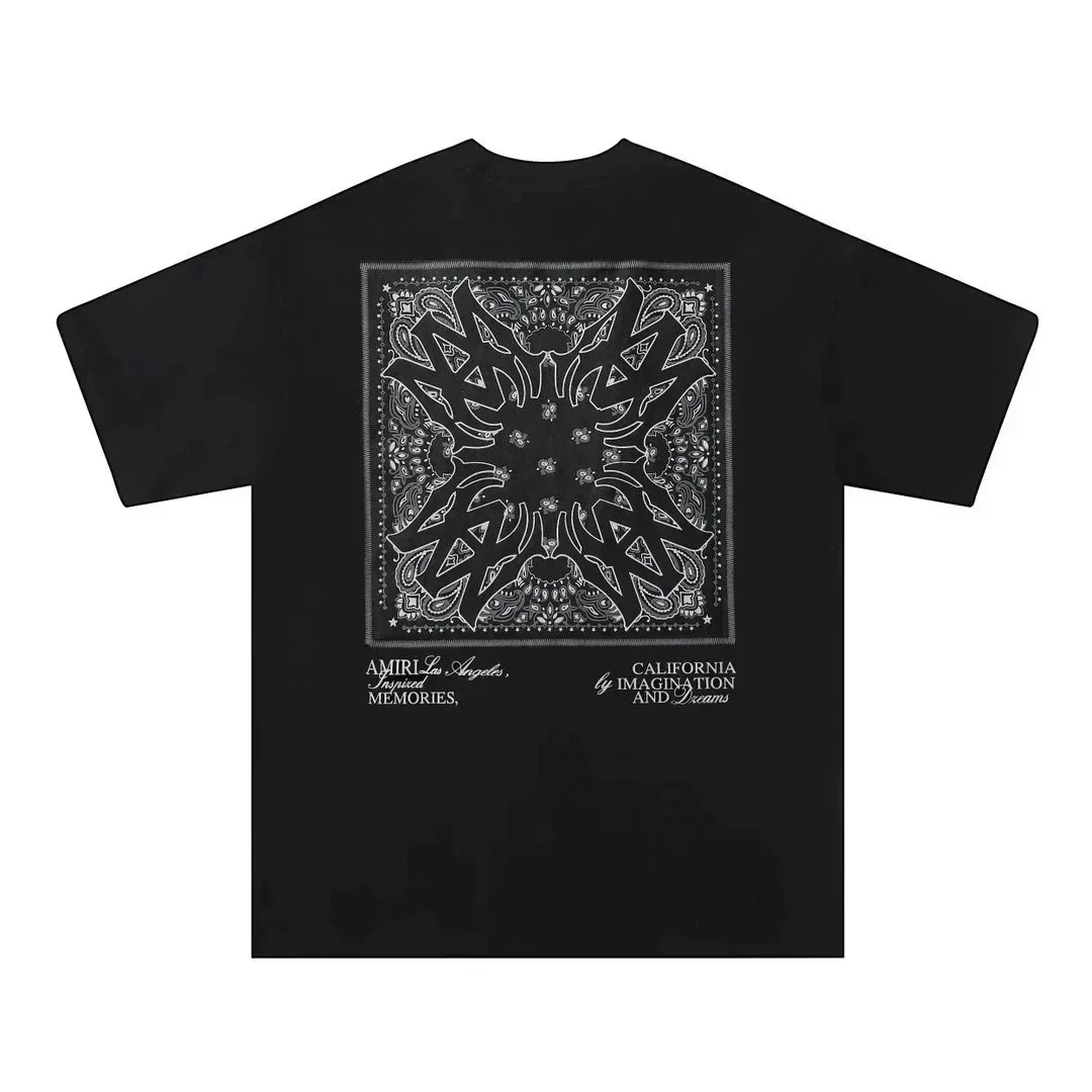 Amiri Amiri Black Bandana Print T-Shirt Black - 1