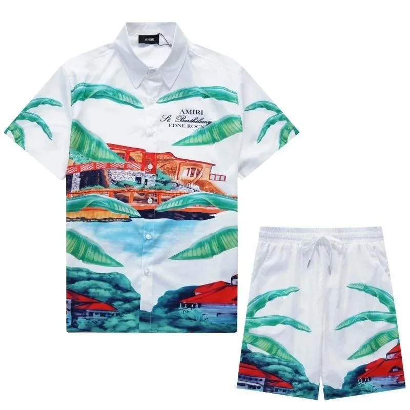Amiri Amiri Tropical Print Co-ord Set White White - 1