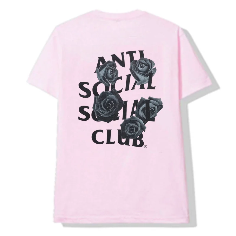 Anti Social Social Club Anti Social Social Club Pink Roses T-Shirt Pink - 1