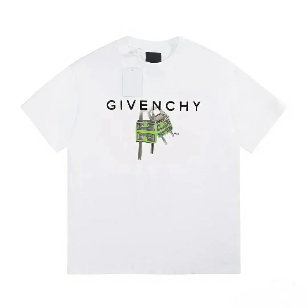 Givenchy Givenchy White Logo Print T-Shirt White - 1