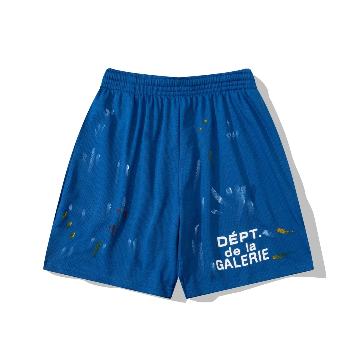 Other Blue Mesh Shorts with Paint Splatter & Dépt. de la Galerie Print Blue - 1
