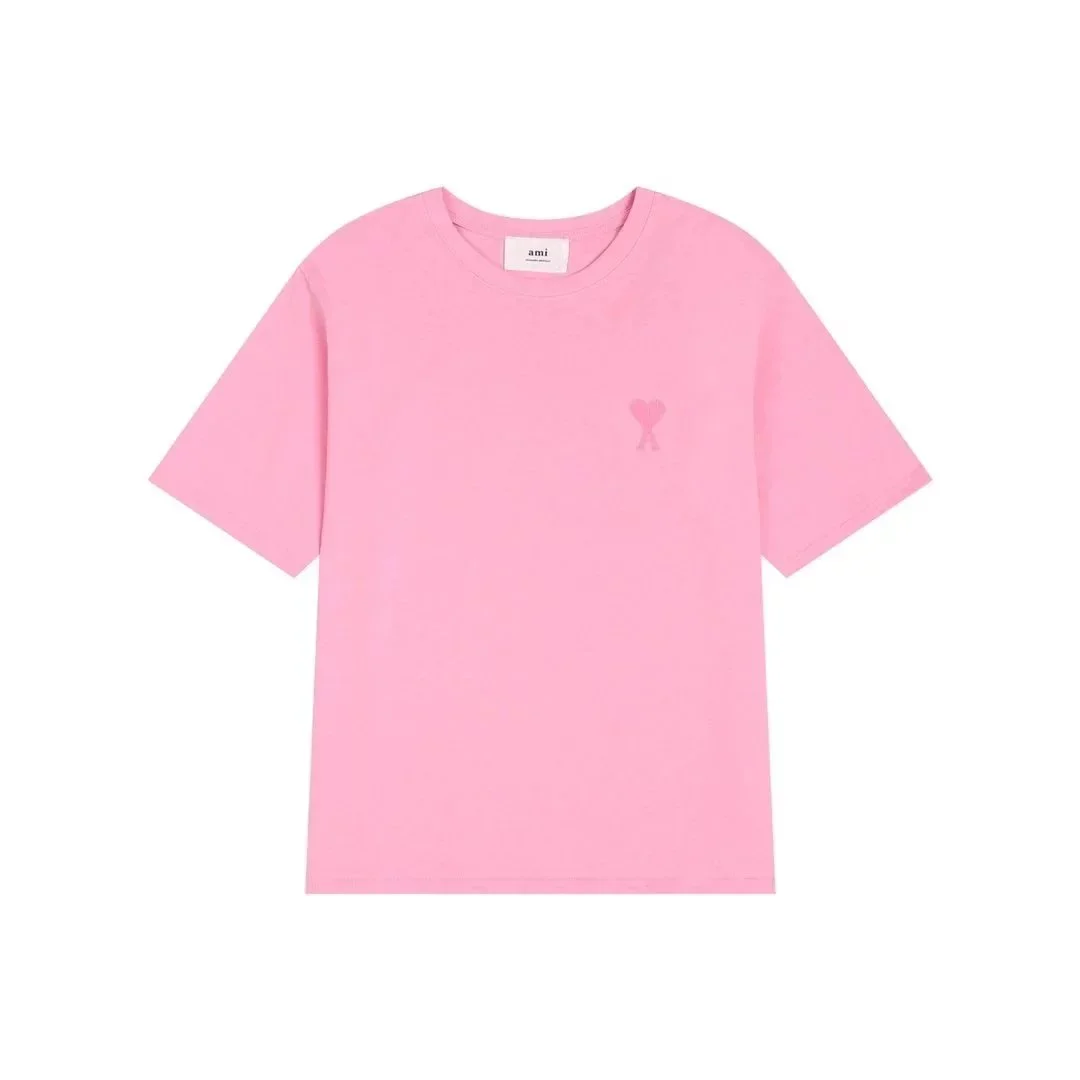 Ami Paris Ami Paris Pink Heart T-Shirt Casual Pink - 1