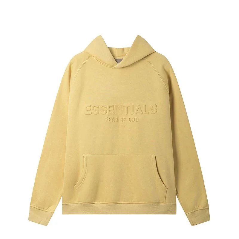 Fear of God Fear of God Essentials Yellow Hoodie Yellow - 1